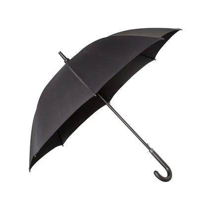 48" Arc Executive Umbrella With Curved Faux Le...