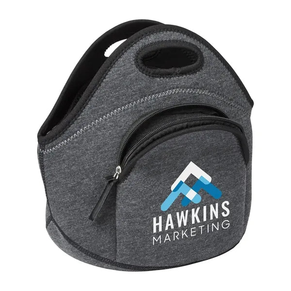 Heathered Neoprene Lunch Cooler Tote Bag