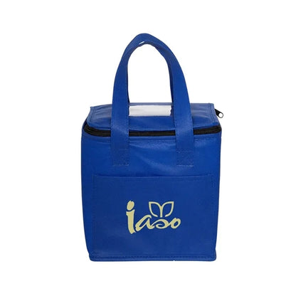 Non-Woven Cubic Lunch Cooler Bag With ID Slot