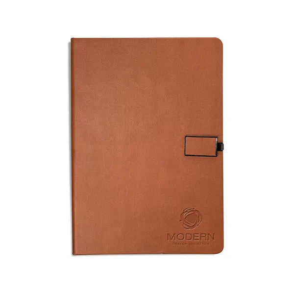 Leeman Tuscany Journal With Magnetic Badge Closure