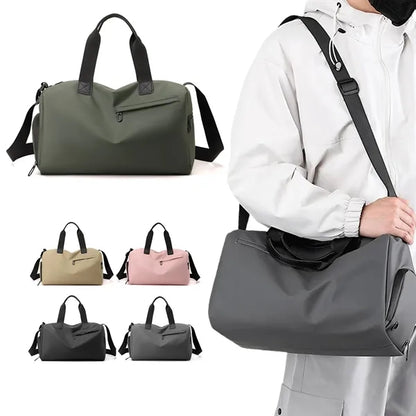 Waterproof Gym Duffel Bag with Shoe Compartment & Wet Pocket