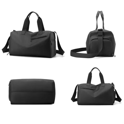 Waterproof Gym Duffel Bag with Shoe Compartment & Wet Pocket