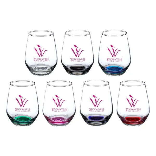 12 oz Silicia Stemless Wine Glasses