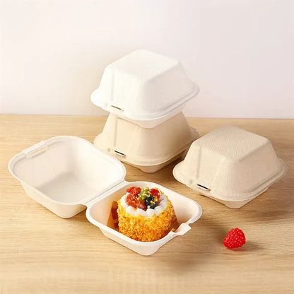 Eco-Friendly cake hamburger packaging box takeout container