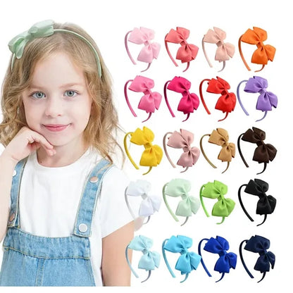 Girl's Fashion Pure Color Bowknot Headband