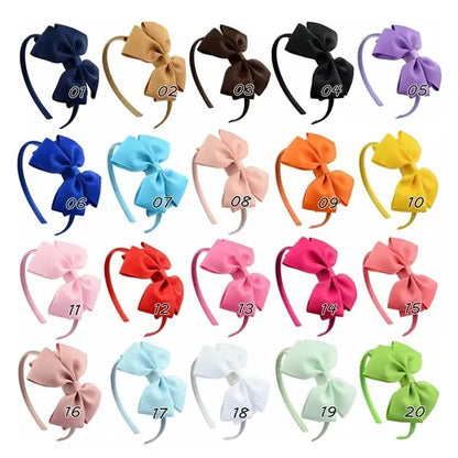 Girl's Fashion Pure Color Bowknot Headband