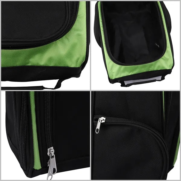 Polyester Golf Shoe Bag W/ Side Pockets & Handle