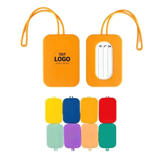 Silicone Luggage Tags with Hanging Rope