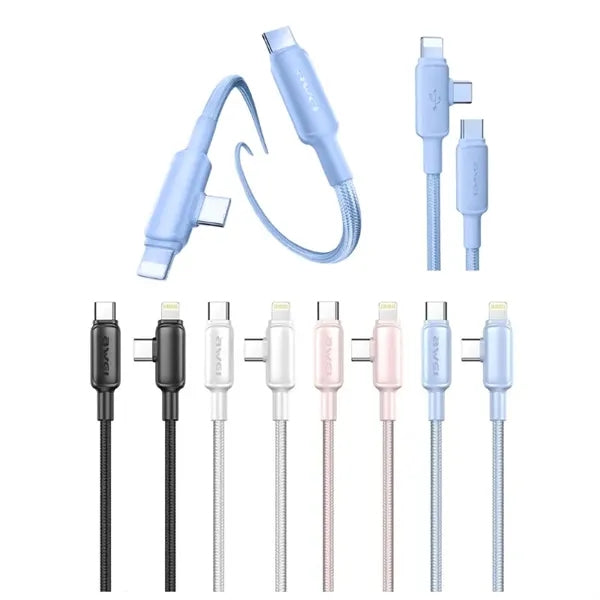 2-in-1 USB C Lightning Charging Cable