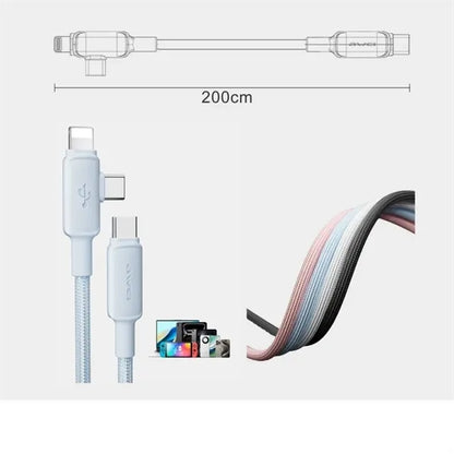 2-in-1 USB C Lightning Charging Cable