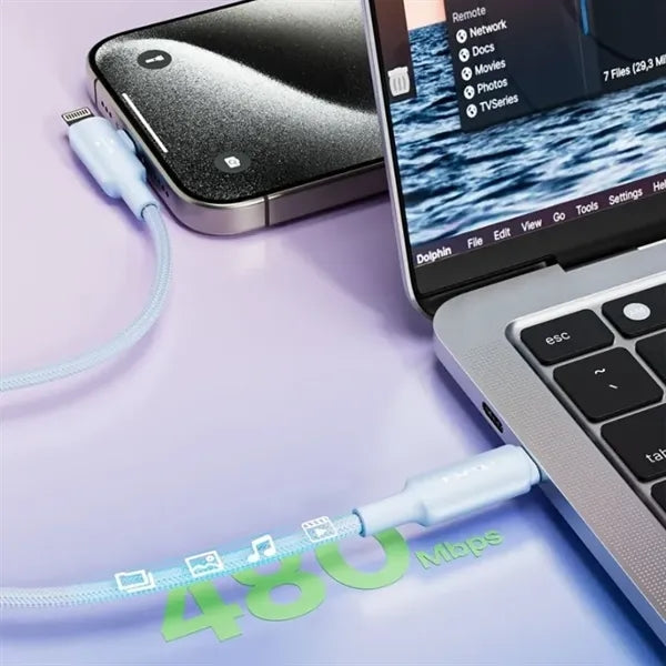 2-in-1 USB C Lightning Charging Cable