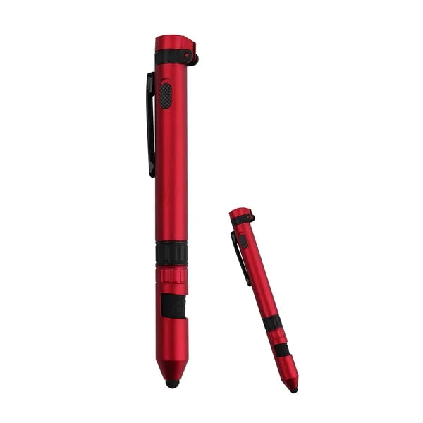 6 in 1 LED Tactical Pen & Multitool  W/Compass,
