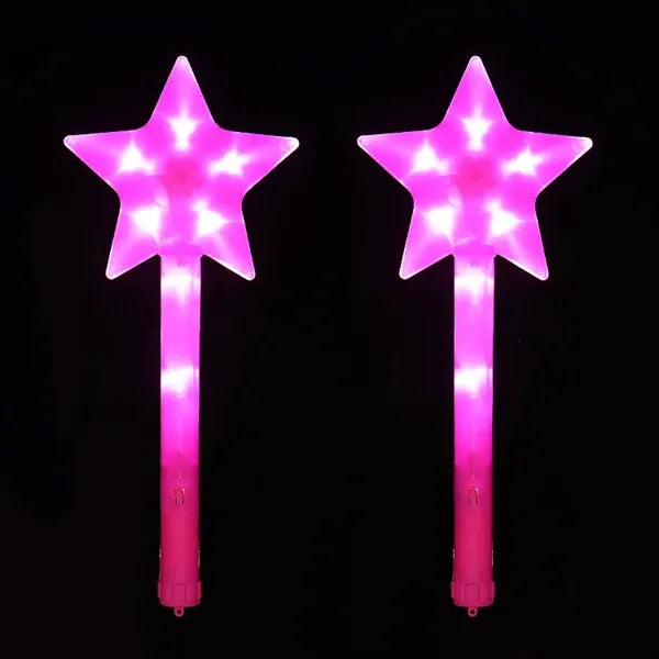 Custom Star Glow LED Light Stick Plastic Wand