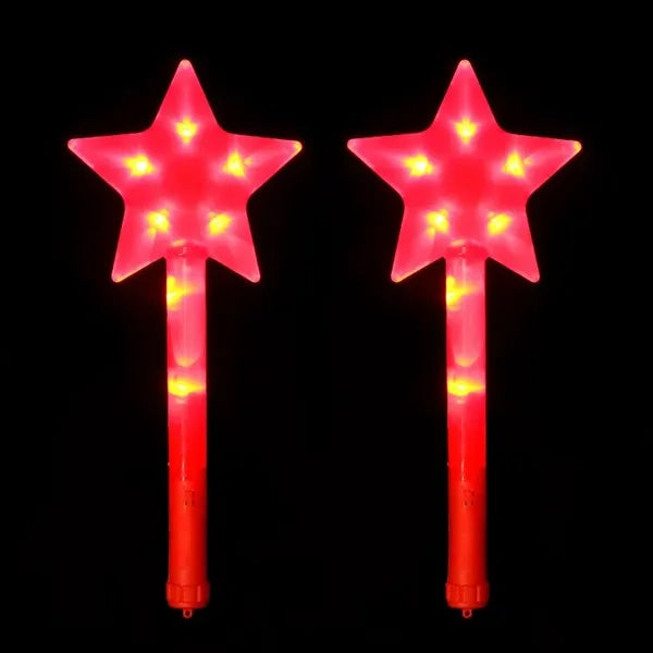 Custom Star Glow LED Light Stick Plastic Wand