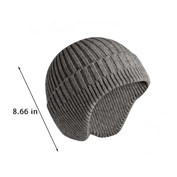 Winter Thickened Outdoor Warm Windproof Knitted Earmuff Hat