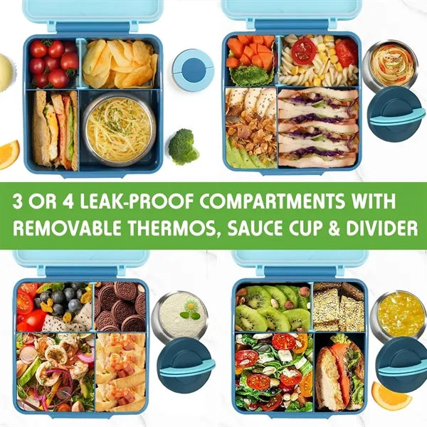 Multifunctional Stainless Steel Compartment Lunch Box