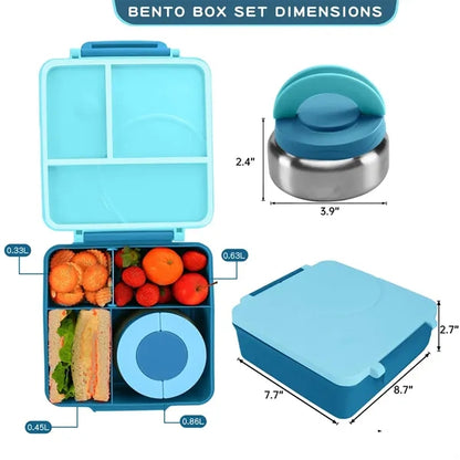 Multifunctional Stainless Steel Compartment Lunch Box