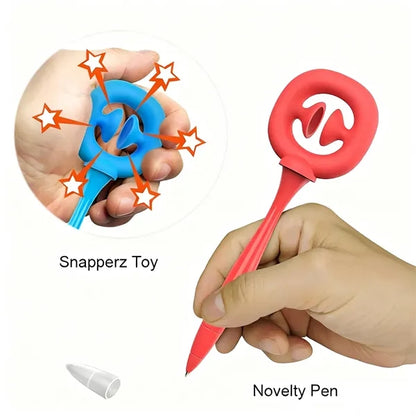 Silicone Suction Cup Gripper Decompression Pen Sound Toy