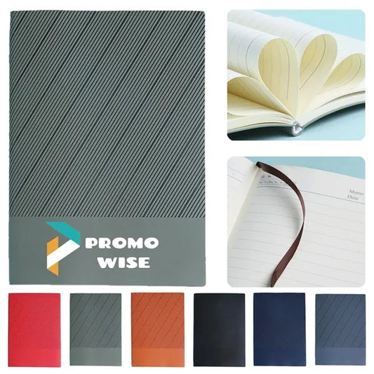 A5 Paperback PU Lined Notebook With Bookmark