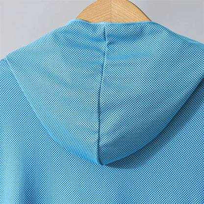 Cool Quick-Drying Sun-Proof Beach Hooded Cape With Buttons