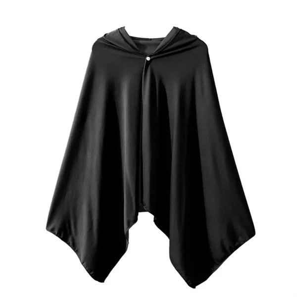 Cool Quick-Drying Sun-Proof Beach Hooded Cape With Buttons