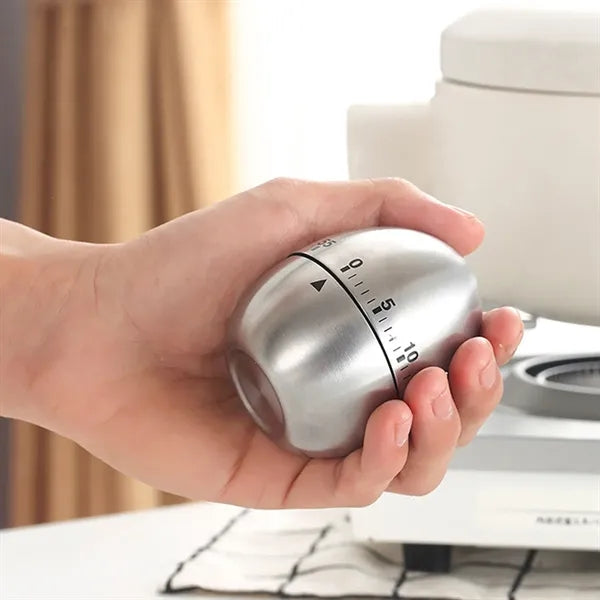 Egg Stainless Steel Mechanical Rotary Kitchen Timer