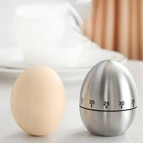 Egg Stainless Steel Mechanical Rotary Kitchen Timer