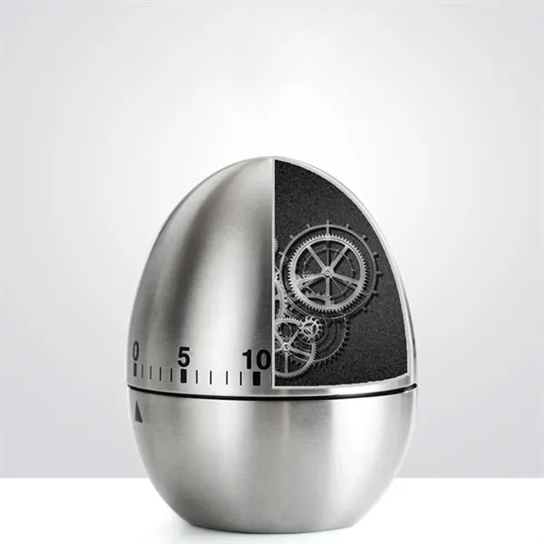Egg Stainless Steel Mechanical Rotary Kitchen Timer