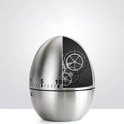 Egg Stainless Steel Mechanical Rotary Kitchen Timer