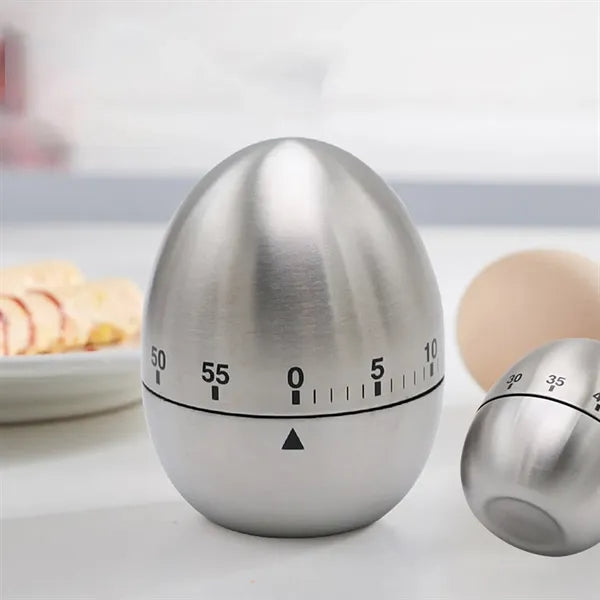 Egg Stainless Steel Mechanical Rotary Kitchen Timer