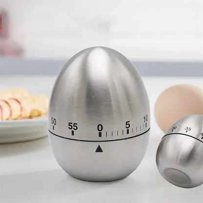 Egg Stainless Steel Mechanical Rotary Kitchen Timer