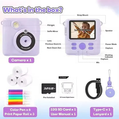 Children'S Instant Printing Digital Camera