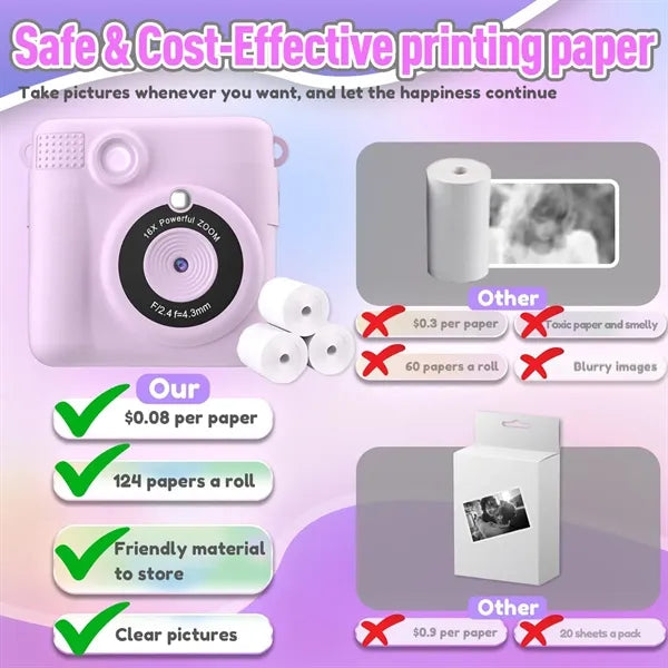 Children'S Instant Printing Digital Camera