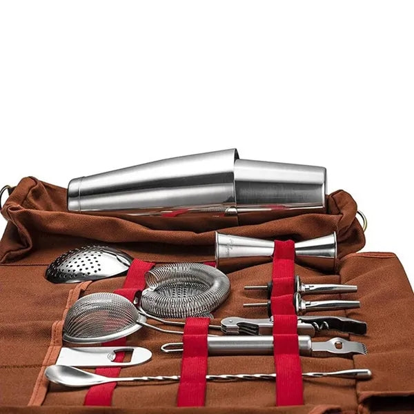 Canvas One-Shoulder Shockproof Bartending Tool Storage Bag