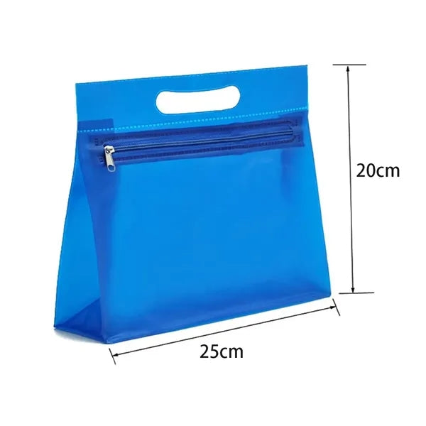 Custom Clear PVC Travel Toiletry Bag with Handle