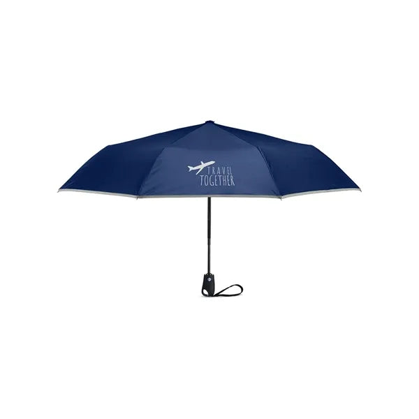 42" Auto-Open Umbrella With Reflective Trim