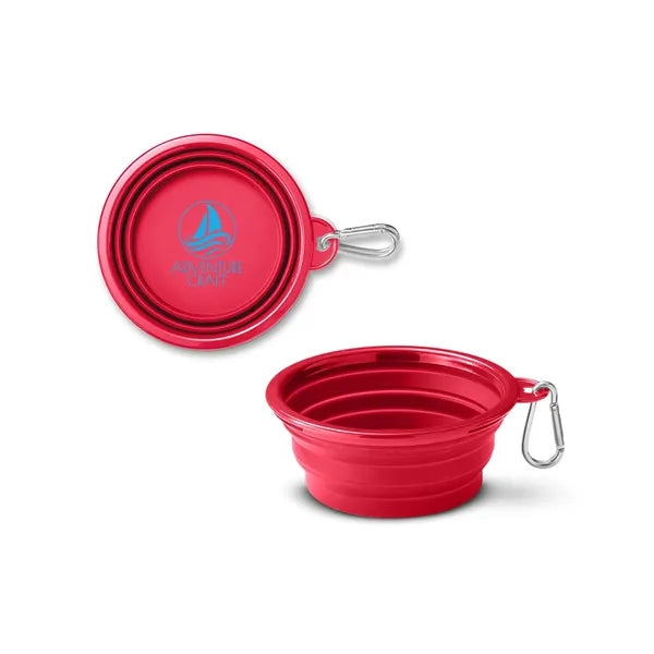 Collapsible Pet Bowl With Carabiner