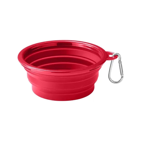 Collapsible Pet Bowl With Carabiner