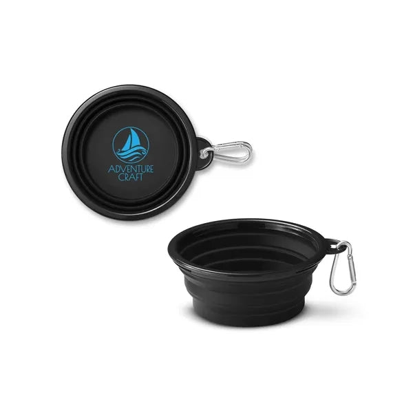 Collapsible Pet Bowl With Carabiner