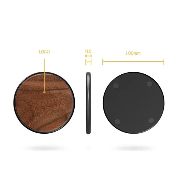 15W Walnut Wood Wireless Charger