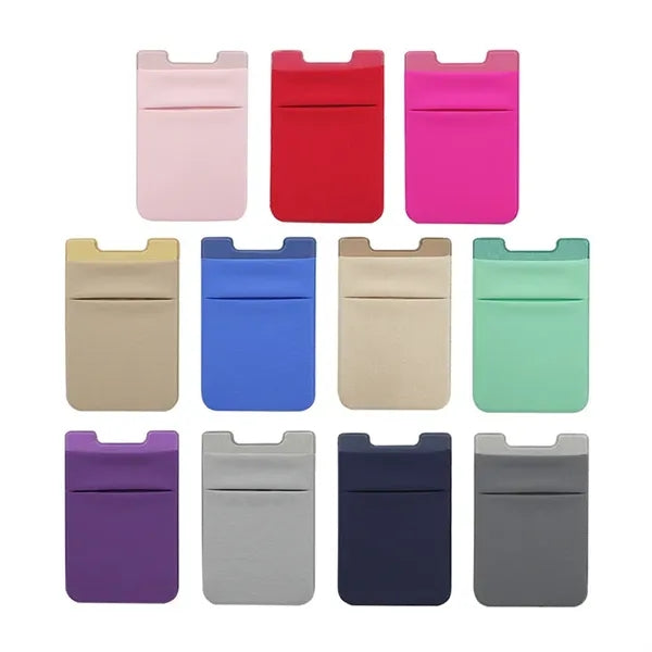 Double Layer Lycra Phone Storage Card Sleeve