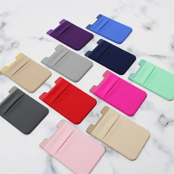 Double Layer Lycra Phone Storage Card Sleeve