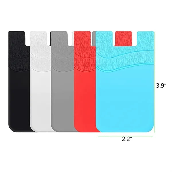 Double-Layer Silicone Phone Card Wallet