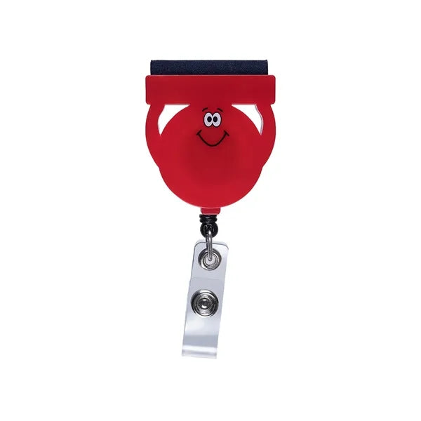 Goofy Group Badge Reel Holder with Screen Cleaner