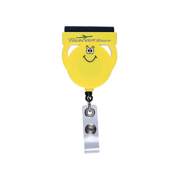 Goofy Group Badge Reel Holder with Screen Cleaner