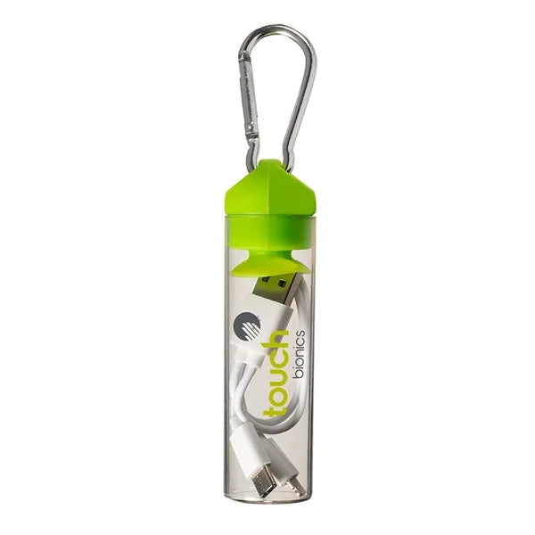3-in-1 Charger Cable in Carabiner Storage Tube