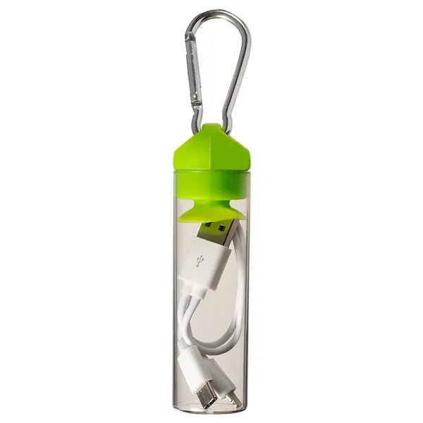 3-in-1 Charger Cable in Carabiner Storage Tube