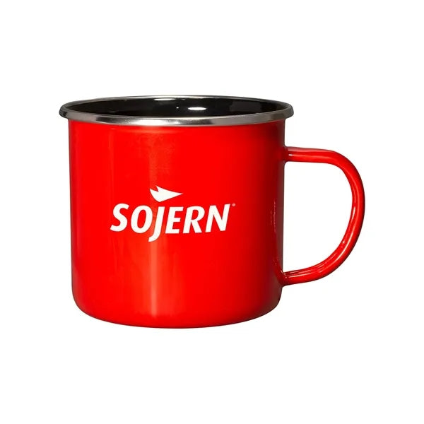 16.9 oz Iron And Stainless Steel Log Cabin Mug