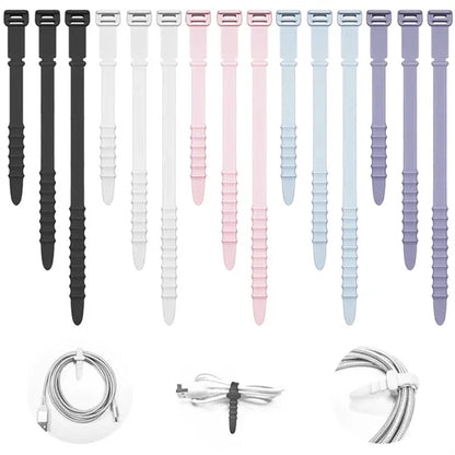 Silicone Zip Ties Set