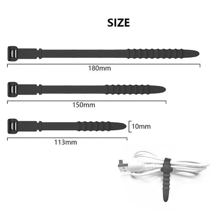 Silicone Zip Ties Set